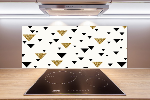 Pannello retrocucina con motivo a fondo triangolare