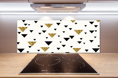 Pannello retrocucina con motivo a fondo triangolare