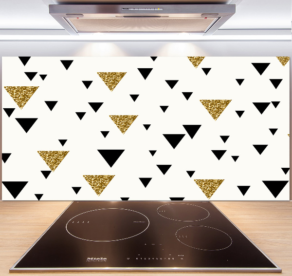 Pannello retrocucina con motivo a fondo triangolare