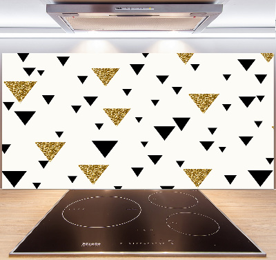 Pannello retrocucina con motivo a fondo triangolare