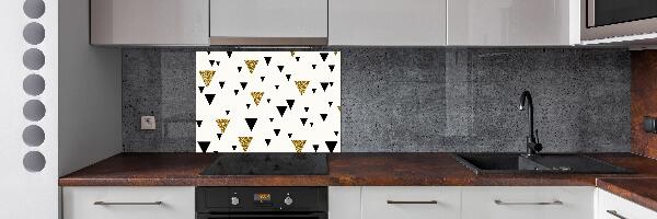 Pannello retrocucina con motivo a fondo triangolare