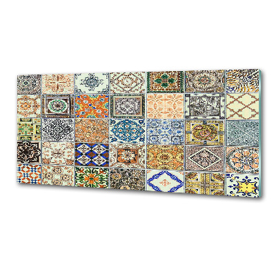 Pannello paraschizzi cucina con piastrelle in ceramica