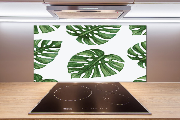Pannello retrocucina con motivo Monstera
