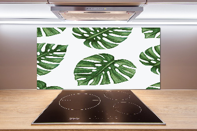 Pannello retrocucina con motivo Monstera