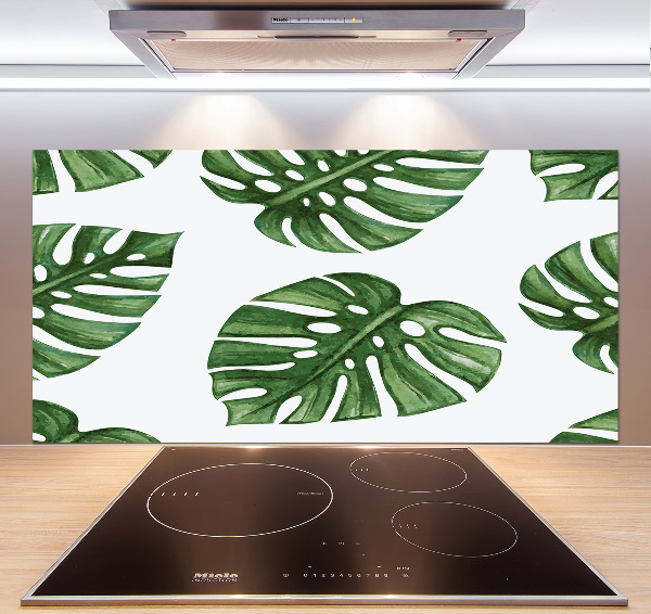 Pannello retrocucina con motivo Monstera