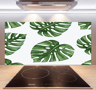 Pannello retrocucina con motivo Monstera