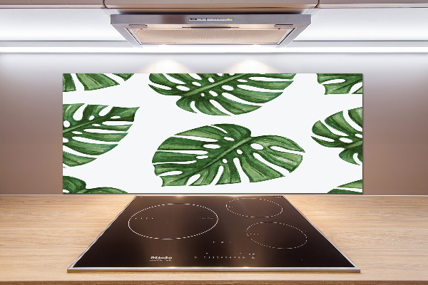 Pannello retrocucina con motivo Monstera