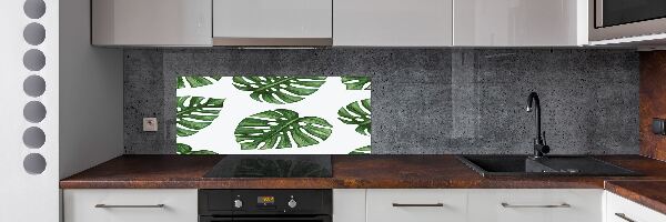 Pannello retrocucina con motivo Monstera