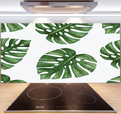 Pannello retrocucina con motivo Monstera