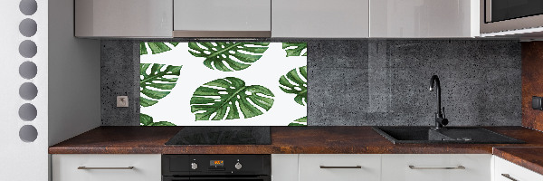 Pannello retrocucina con motivo Monstera