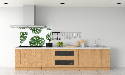 Pannello retrocucina con motivo Monstera