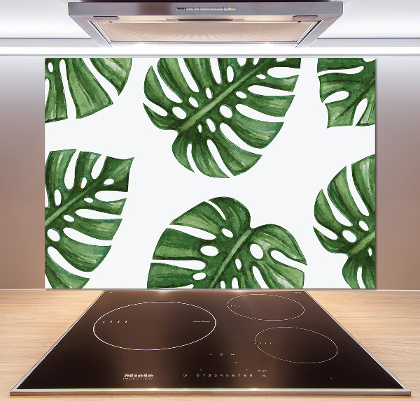 Pannello retrocucina con motivo Monstera