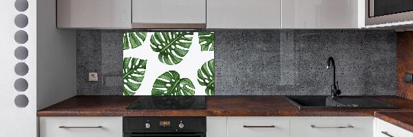 Pannello retrocucina con motivo Monstera