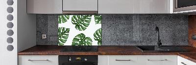 Pannello retrocucina con motivo Monstera