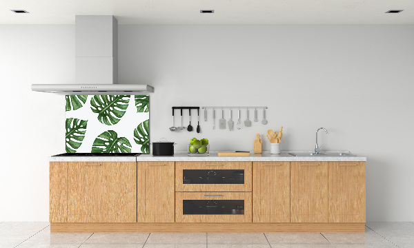 Pannello retrocucina con motivo Monstera