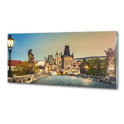 Pannello paraschizzi cucina con stampa del Ponte di Praga, Repubblica Ceca