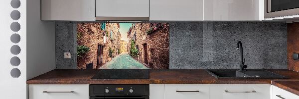 Rivestimento parete cucina con motivo Strade italiane
