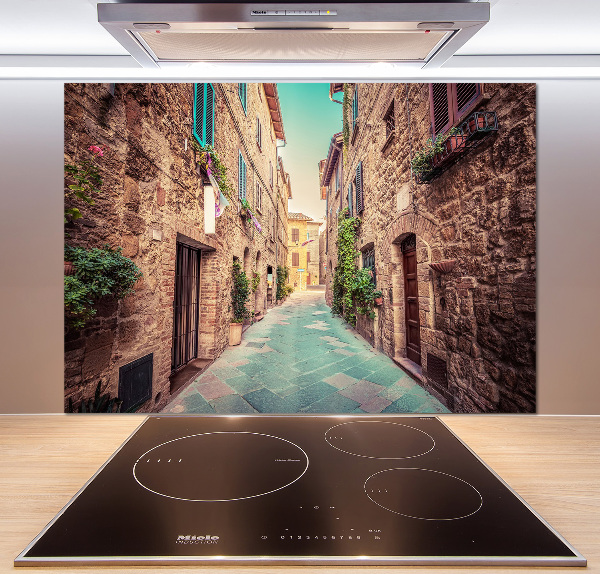 Rivestimento parete cucina con motivo Strade italiane