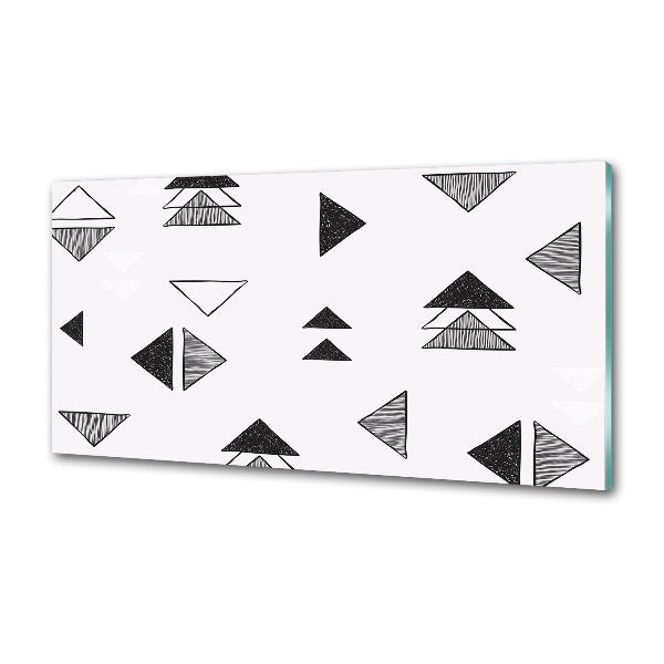 Rivestimento parete cucina con motivo a sfondo triangolare