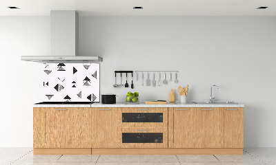 Rivestimento parete cucina con motivo a sfondo triangolare