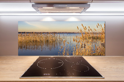 Rivestimento parete cucina con motivo a canna d'acqua