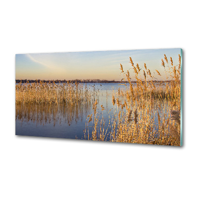 Rivestimento parete cucina con motivo a canna d'acqua