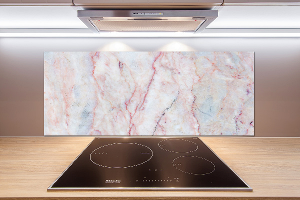 Pannello retrocucina con finitura effetto marmo