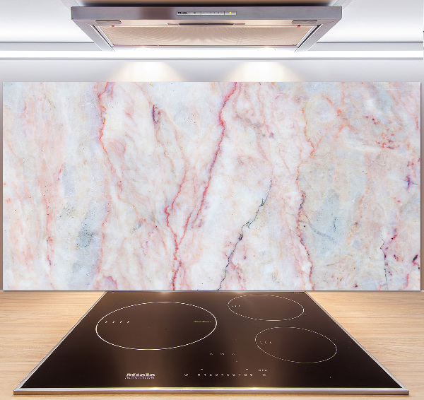 Pannello retrocucina con finitura effetto marmo