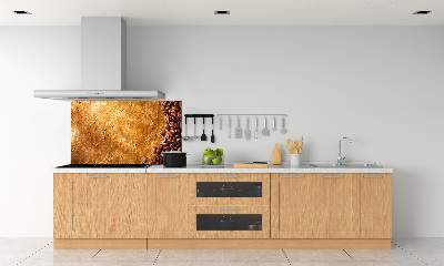 Rivestimento parete cucina con motivo a chicchi di caffè