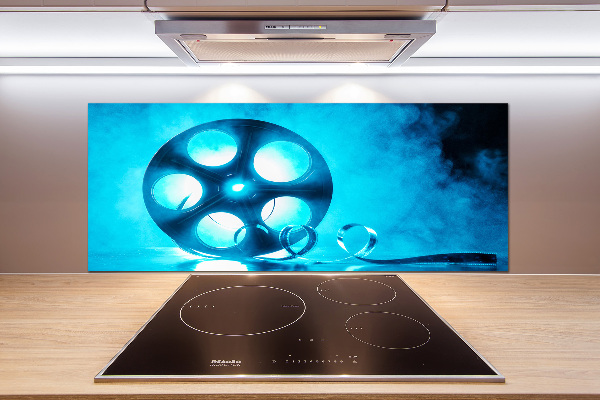 Pannello retrocucina con rullo per applicazione della pellicola