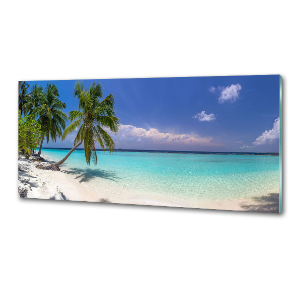 Pannello retrocucina con stampa panoramica della spiaggia