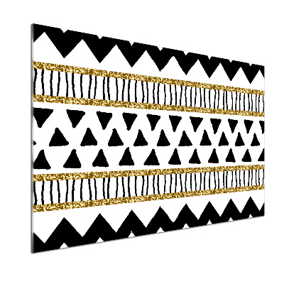 Rivestimento parete cucina con motivo di ispirazione etnica