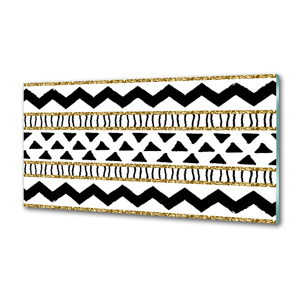 Rivestimento parete cucina con motivo di ispirazione etnica