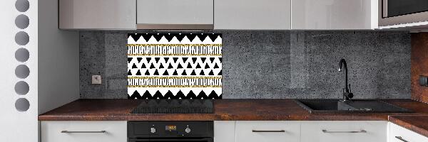 Rivestimento parete cucina con motivo di ispirazione etnica