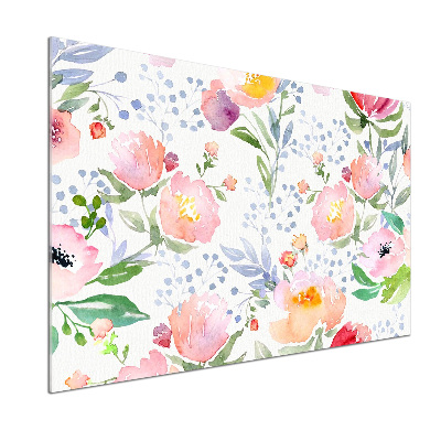 Pannello retrocucina con motivo a papaveri