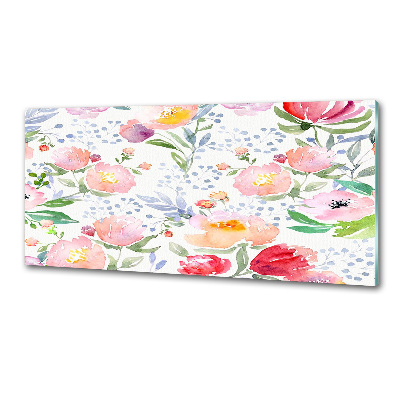 Pannello retrocucina con motivo a papaveri