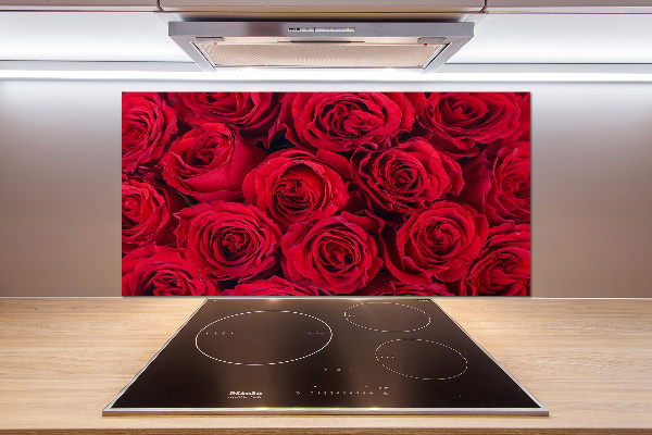 Pannello paraschizzi cucina con motivo a rose