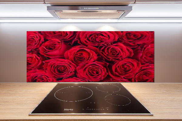 Pannello paraschizzi cucina con motivo a rose