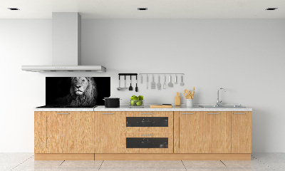 Rivestimento parete cucina con motivo Leone