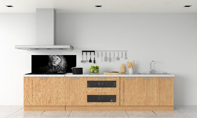 Rivestimento parete cucina con motivo Leone