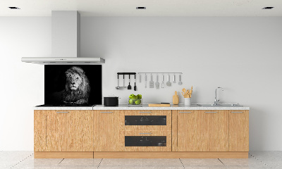 Rivestimento parete cucina con motivo Leone