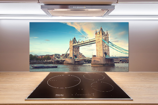 Pannello paraschizzi cucina con stampa del Tower Bridge di Londra