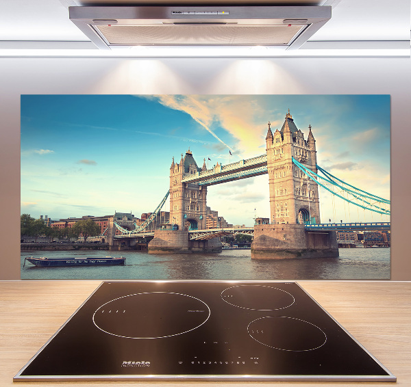 Pannello paraschizzi cucina con stampa del Tower Bridge di Londra