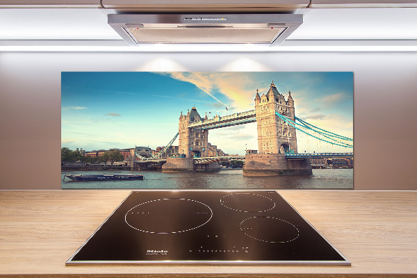Pannello paraschizzi cucina con stampa del Tower Bridge di Londra