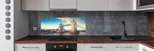 Pannello paraschizzi cucina con stampa del Tower Bridge di Londra