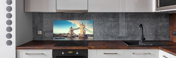 Pannello paraschizzi cucina con stampa del Tower Bridge di Londra
