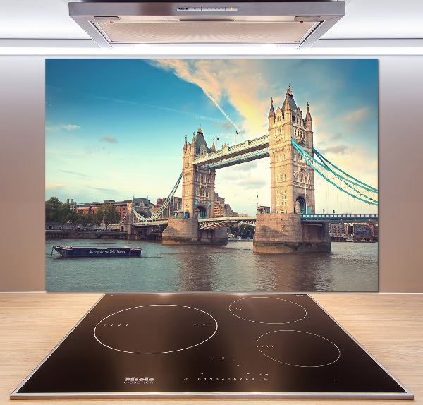 Pannello paraschizzi cucina con stampa del Tower Bridge di Londra