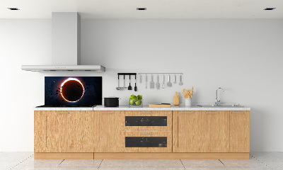 Rivestimento parete cucina con motivo «Eclissi solare»