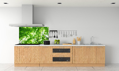 Rivestimento parete cucina con motivo Foresta verde