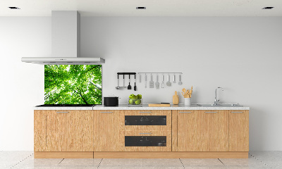 Rivestimento parete cucina con motivo Foresta verde